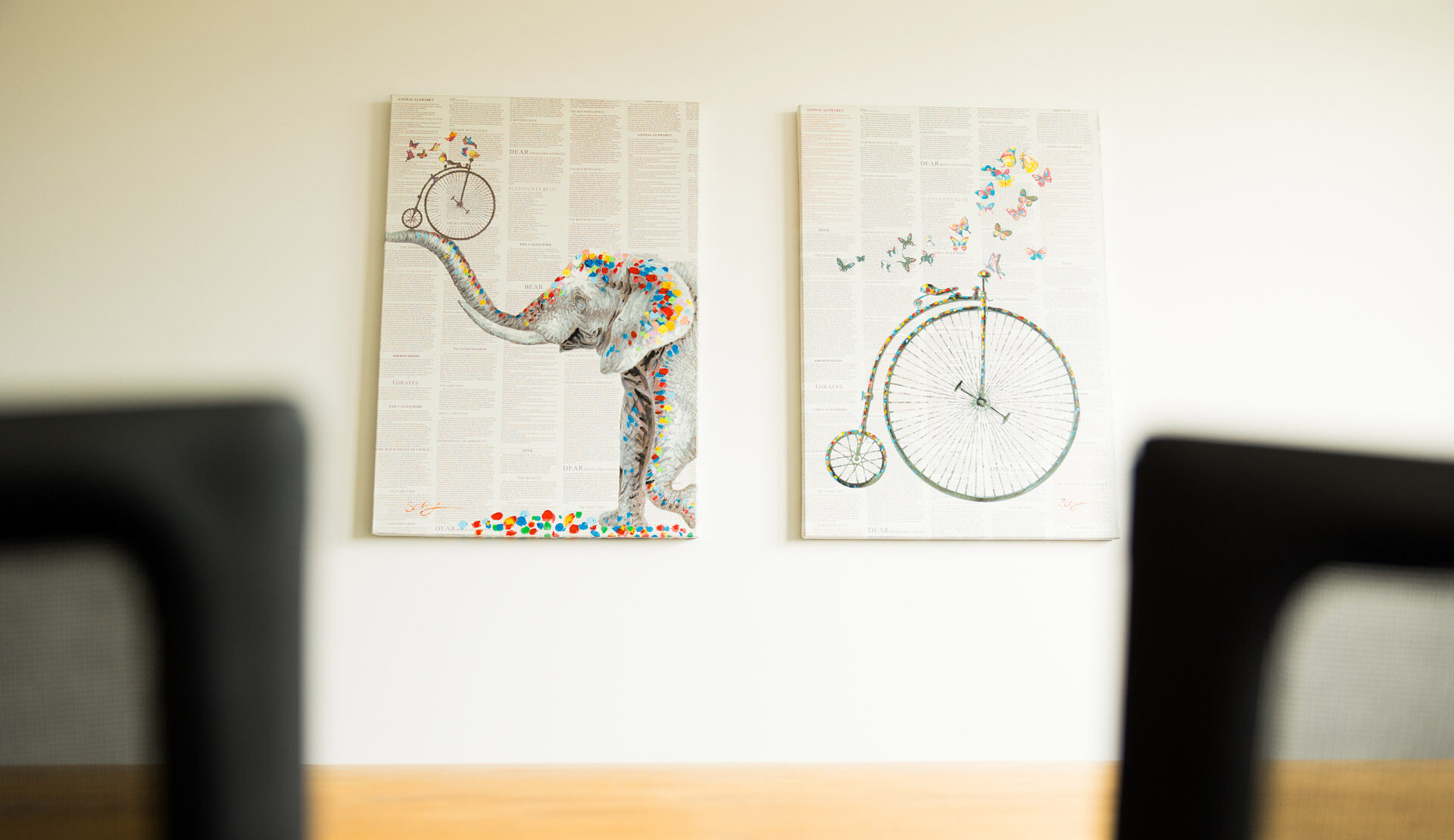 Wandbild im Konferenzraum